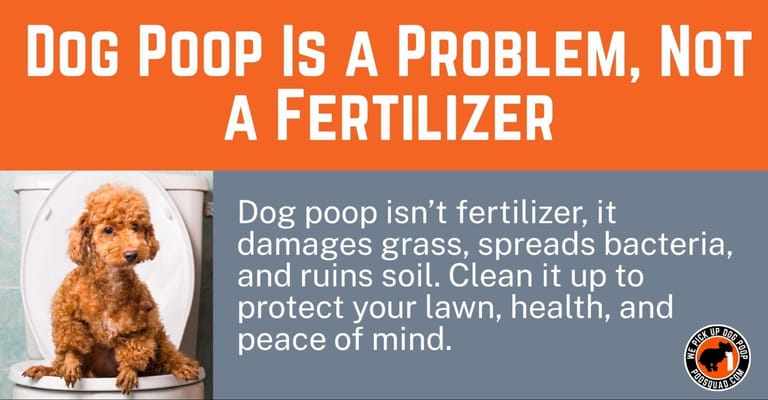 dog poop problem fertilizer