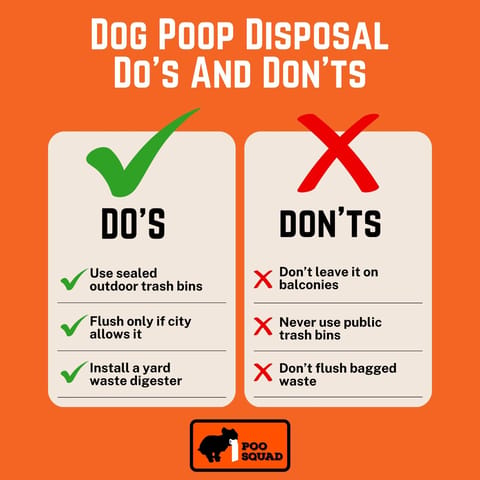 dos donts dog poop disposal